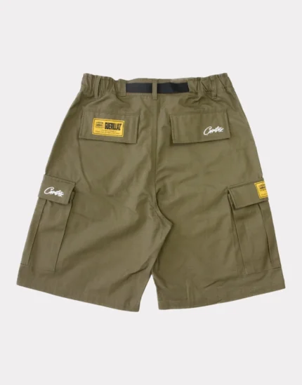 Corteiz-Alcatraz-Cargo-Shorts-Khaki-Green-1