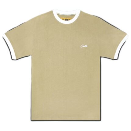 Corteiz Allstarz Ribbed T-Shirt Light Khaki