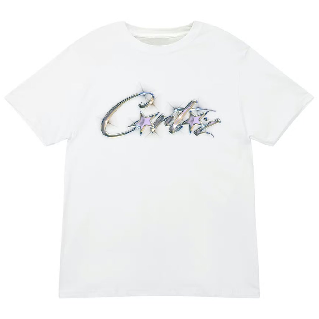 Corteiz Allstarz Sparkle T-Shirt White Corteiz Allstarz Sparkle T-Shirt White