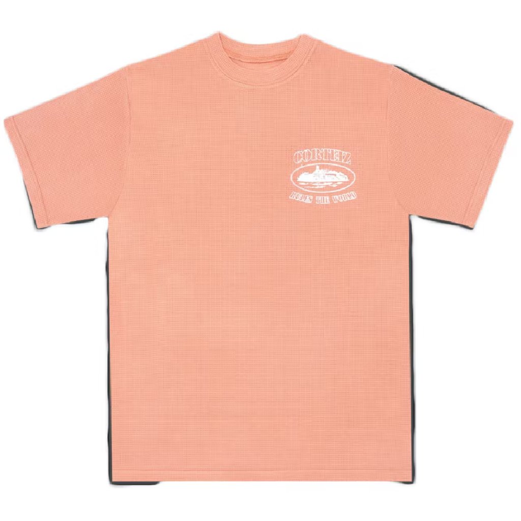 Corteiz Insignia Short sleeve Waffle T-Shirt Salmon Corteiz Insignia Short sleeve Waffle T-Shirt Salmon