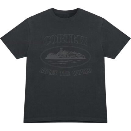Corteiz OG Alcatraz T-Shirt Triple Black
