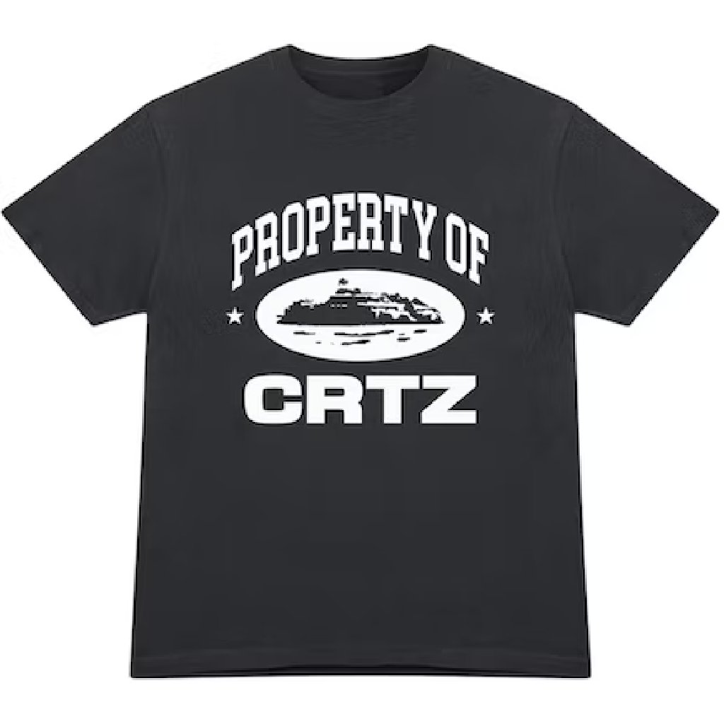 Corteiz OG Property Of Crtz T-shirt Black Corteiz OG Property Of Crtz T-shirt Black