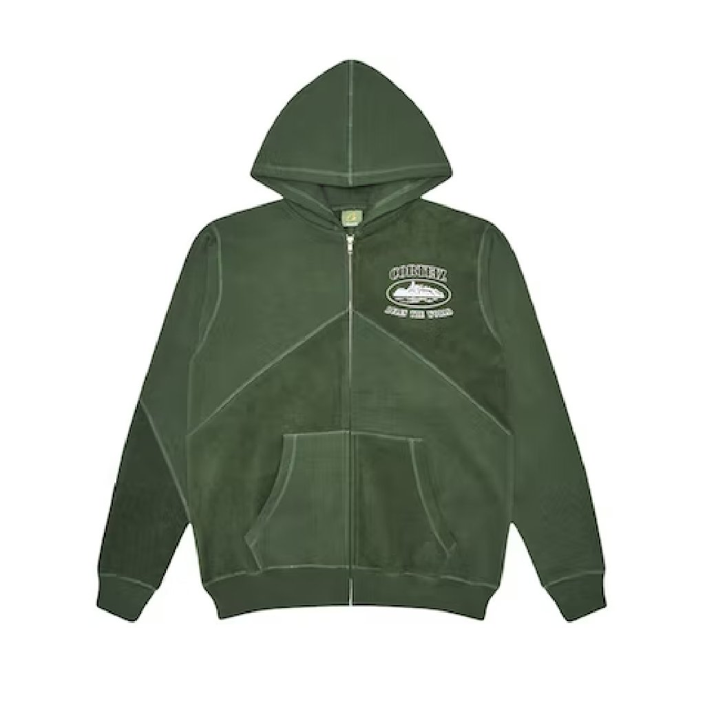 Corteiz Superior V2 Zip Up Hoodie – Forrest Green Corteiz Superior V2 Zip Up Hoodie – Forrest Green