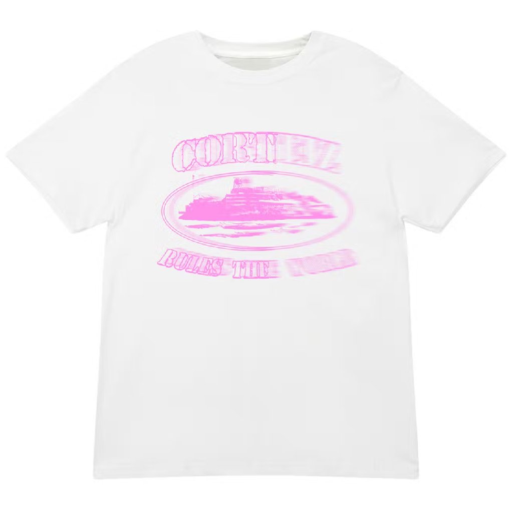 Corteiz Pink Blur Alcatraz T-shirt Corteiz Pink Blur Alcatraz T-shirt