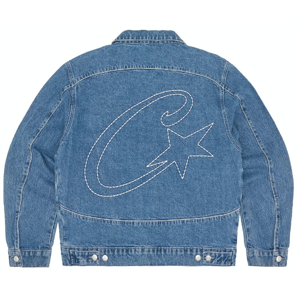 Corteiz C-Star Denim Trucker Jacket in Blue Corteiz C-Star Denim Trucker Jacket in Blue