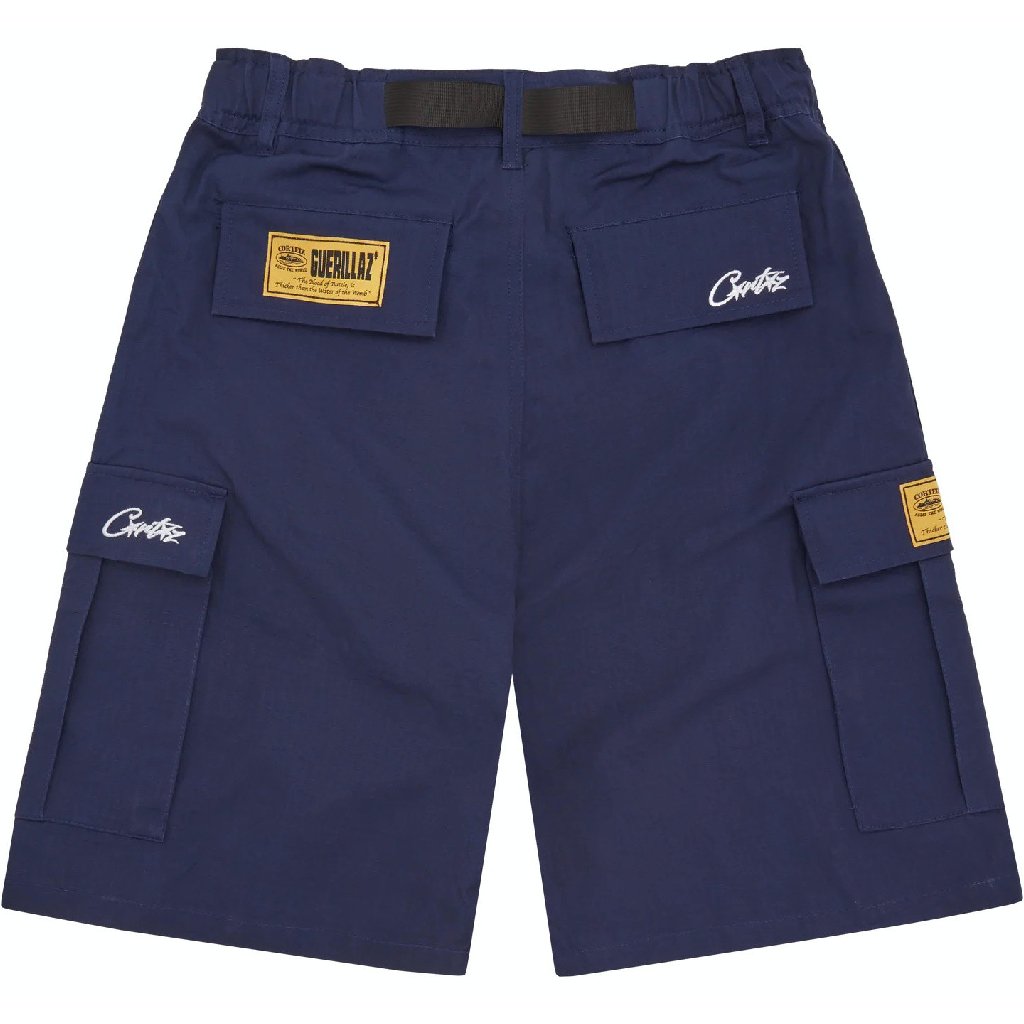 Corteiz Alcatraz Cargo Shorts in Navy Corteiz Alcatraz Cargo Shorts in Navy
