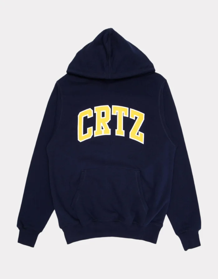 Sweat à capuche Corteiz Crtz Dropout bleu marine Sweat à capuche Corteiz Crtz Dropout bleu marine
